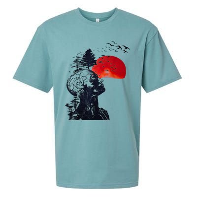 Hangover Human Tree Graphic Sueded Cloud Jersey T-Shirt