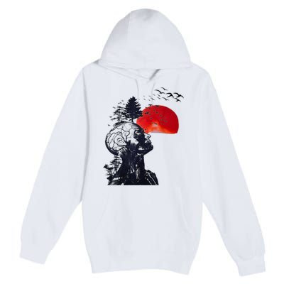 Hangover Human Tree Graphic Premium Pullover Hoodie