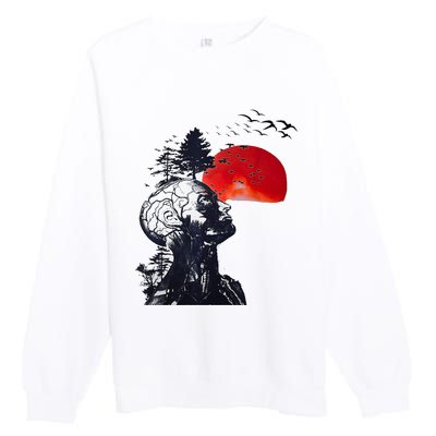 Hangover Human Tree Graphic Premium Crewneck Sweatshirt