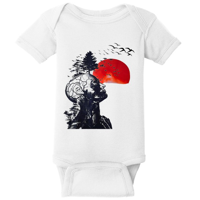 Hangover Human Tree Graphic Baby Bodysuit