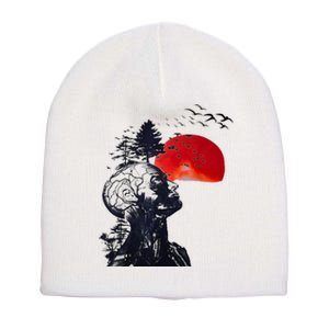 Hangover Human Tree Graphic Short Acrylic Beanie