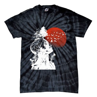 Hangover Human Tree Graphic Tie-Dye T-Shirt