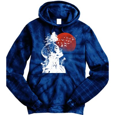 Hangover Human Tree Graphic Tie Dye Hoodie