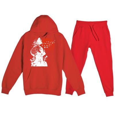 Hangover Human Tree Graphic Premium Hooded Sweatsuit Set