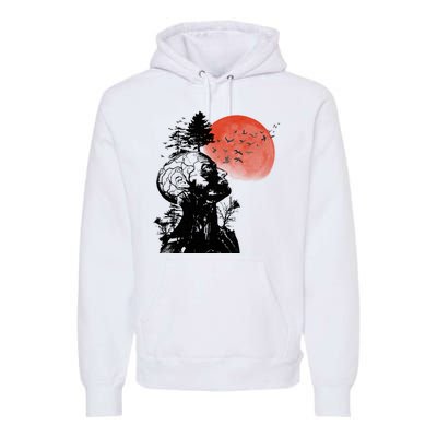 Hangover Human Tree Graphic Premium Hoodie