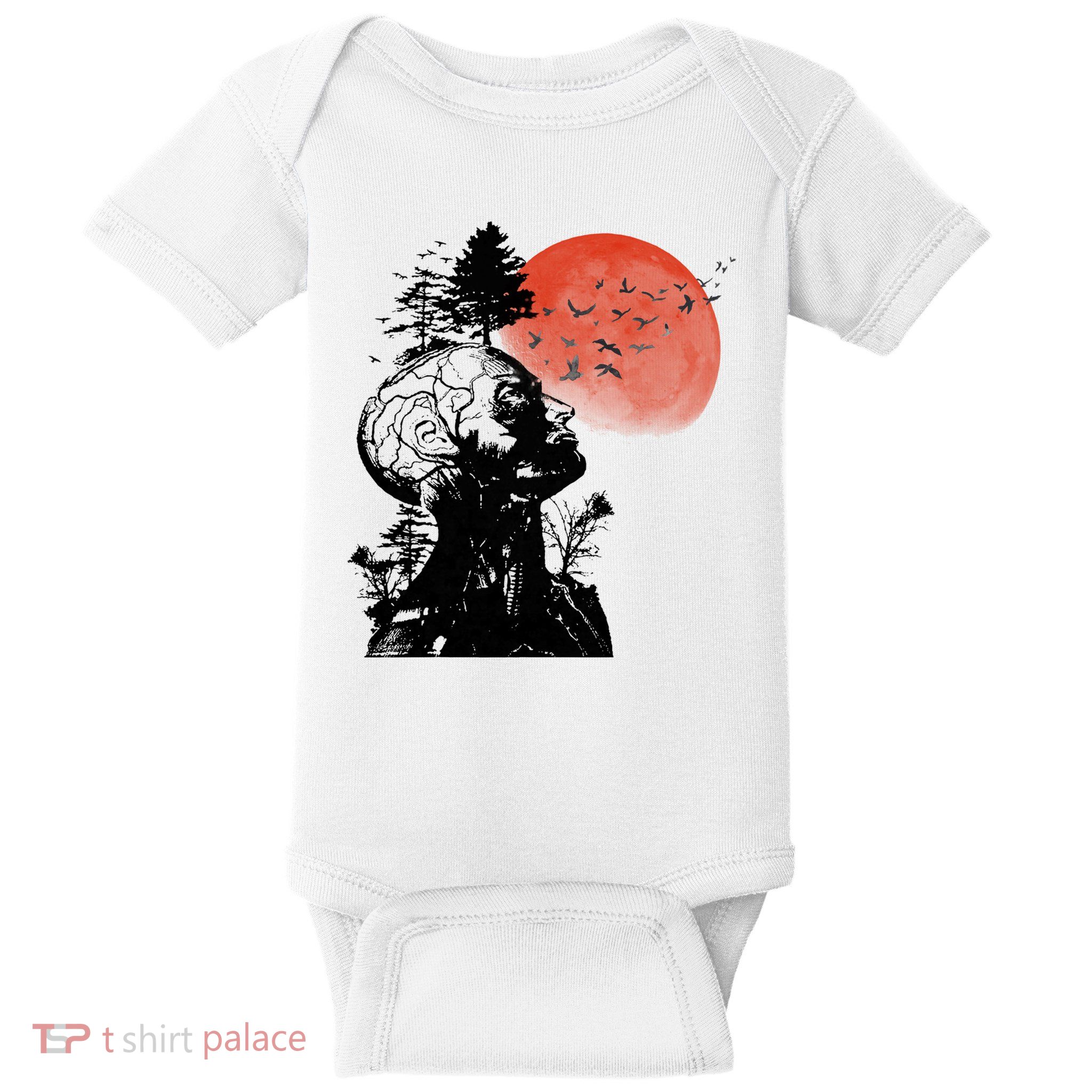 Hangover Human Tree Graphic Baby Bodysuit