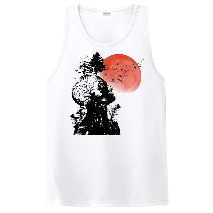 Hangover Human Tree Graphic PosiCharge Competitor Tank