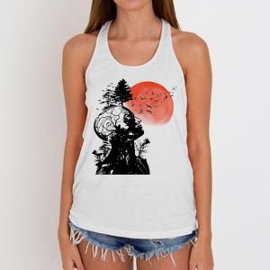 Hangover Human Tree Graphic Women's Knotted Racerback Tank