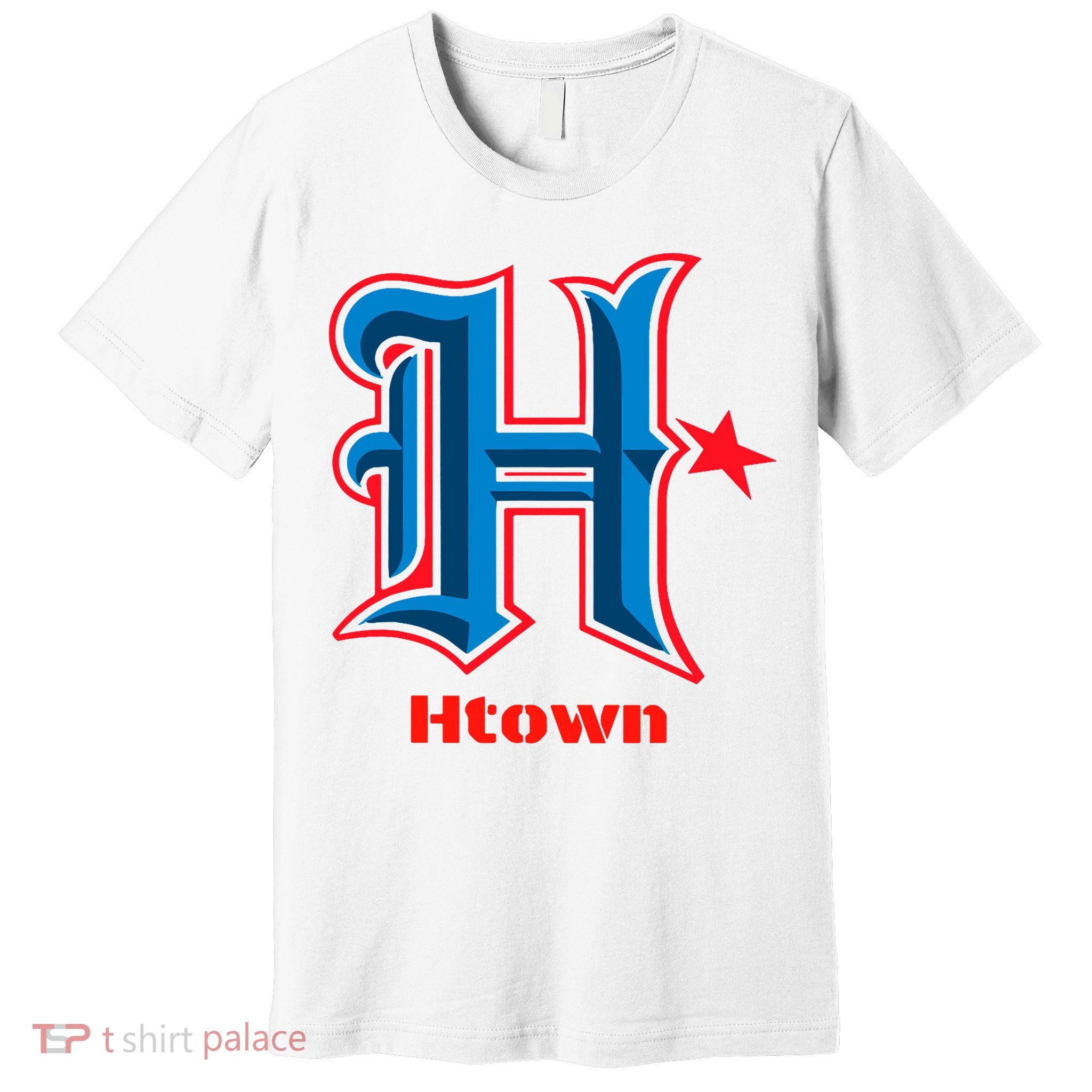 Houston Htown The H Hustle Town Houston Texas 713 Premium T-Shirt