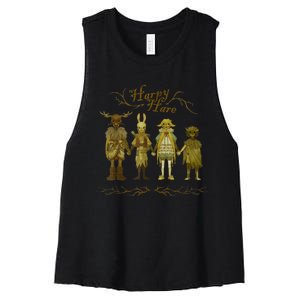 Harpy Hare Tell Me So I Say V2 Women's Racerback Cropped Tank