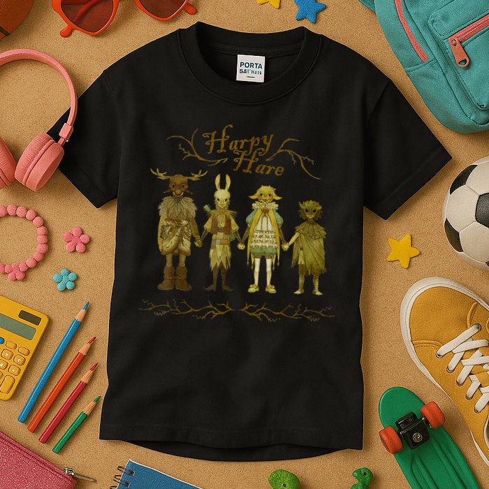 Harpy Hare Tell Me So I Say V2 Kids T-Shirt