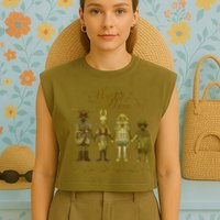 Harpy Hare Tell Me So I Say V2 Garment-Dyed Women's Muscle Tee