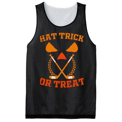 Hockey Hat Trick Or Treat Halloween Funny Mesh Reversible Basketball Jersey Tank