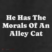 He Has The Morals Of An Alley Cat Adult Drive Performance Visor