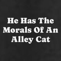 He Has The Morals Of An Alley Cat 15oz Campfire Ceramic Mug