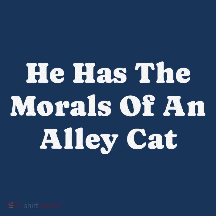 He Has The Morals Of An Alley Cat Toddler T-Shirt