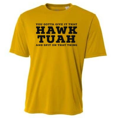 Hilarious Hawk Tuah Girl Meme Design Cooling Performance Crew T-Shirt