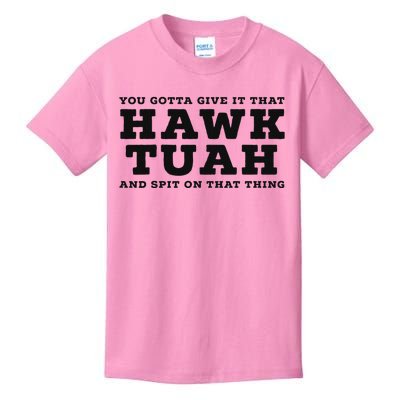 Hilarious Hawk Tuah Girl Meme Design Kids T-Shirt