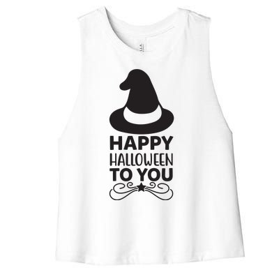 Happy Halloween To You Women's Racerback Cropped Tank