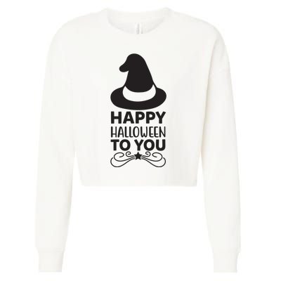 Happy Halloween To You Cropped Pullover Crew