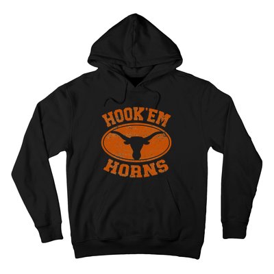 Hook’Em Horns Texas State Proud Texans Orange Hoodie