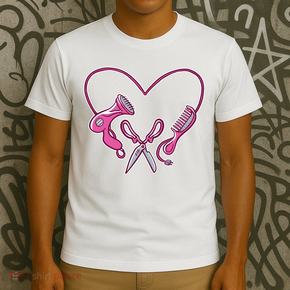 Hairdresser Heart Tools T-Shirt