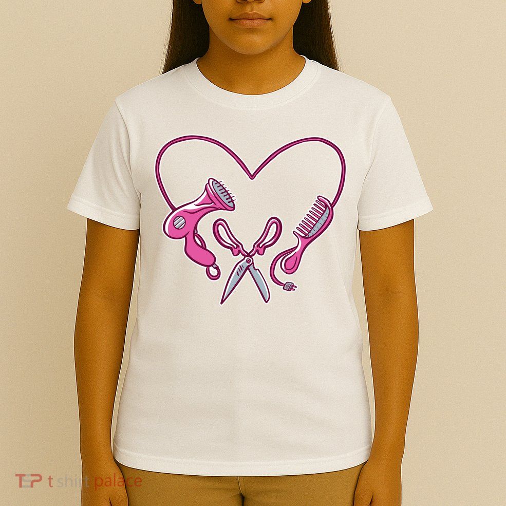 Hairdresser Heart Tools T-Shirt