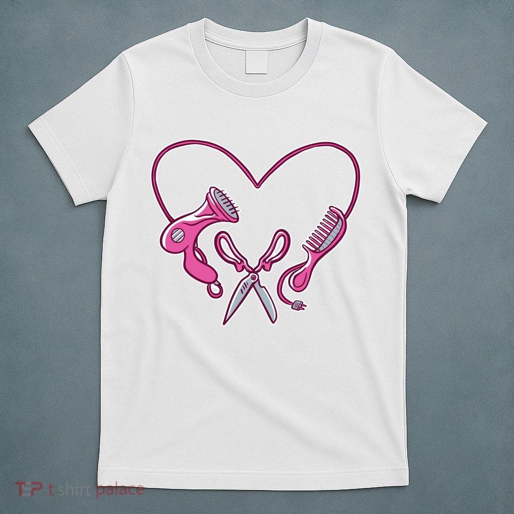 Hairdresser Heart Tools T-Shirt