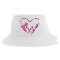 Hairdresser Heart Tools Sustainable Bucket Hat