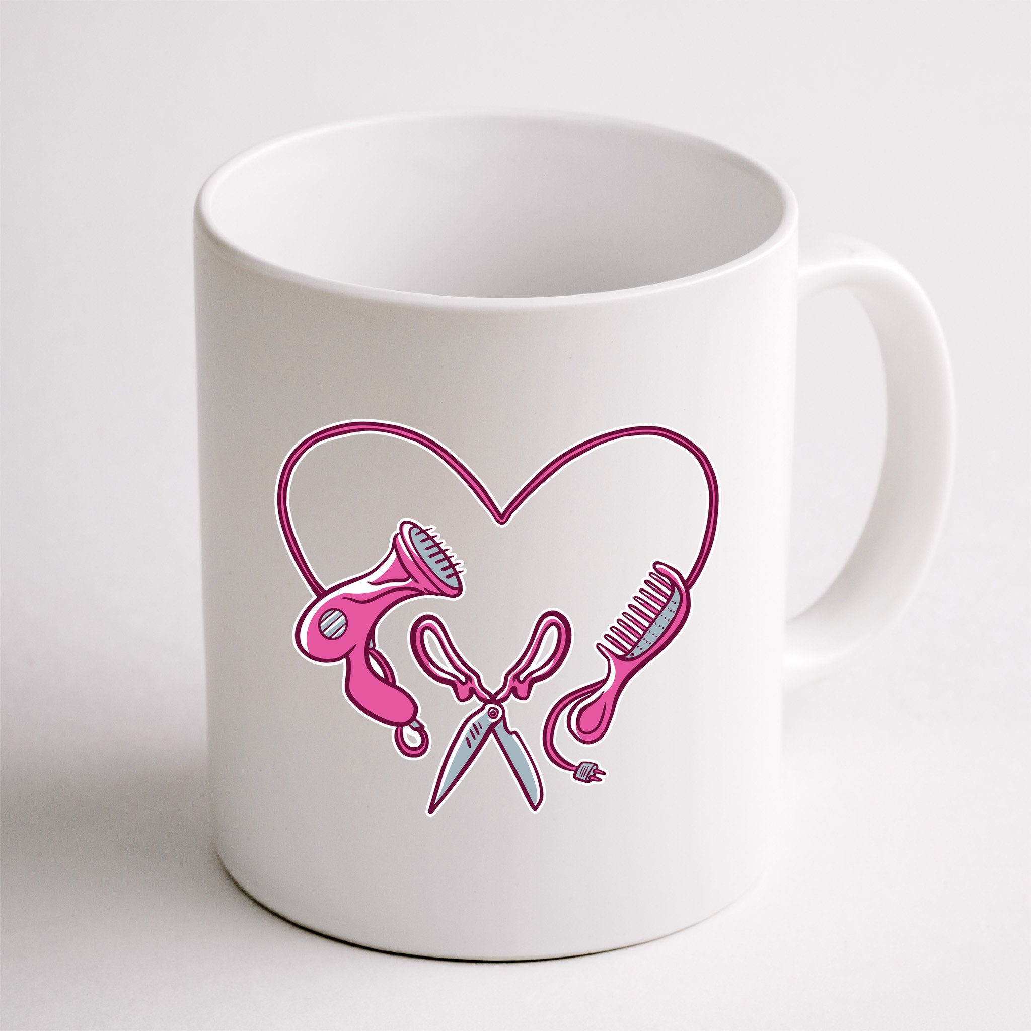 Hairdresser Heart Tools Mug