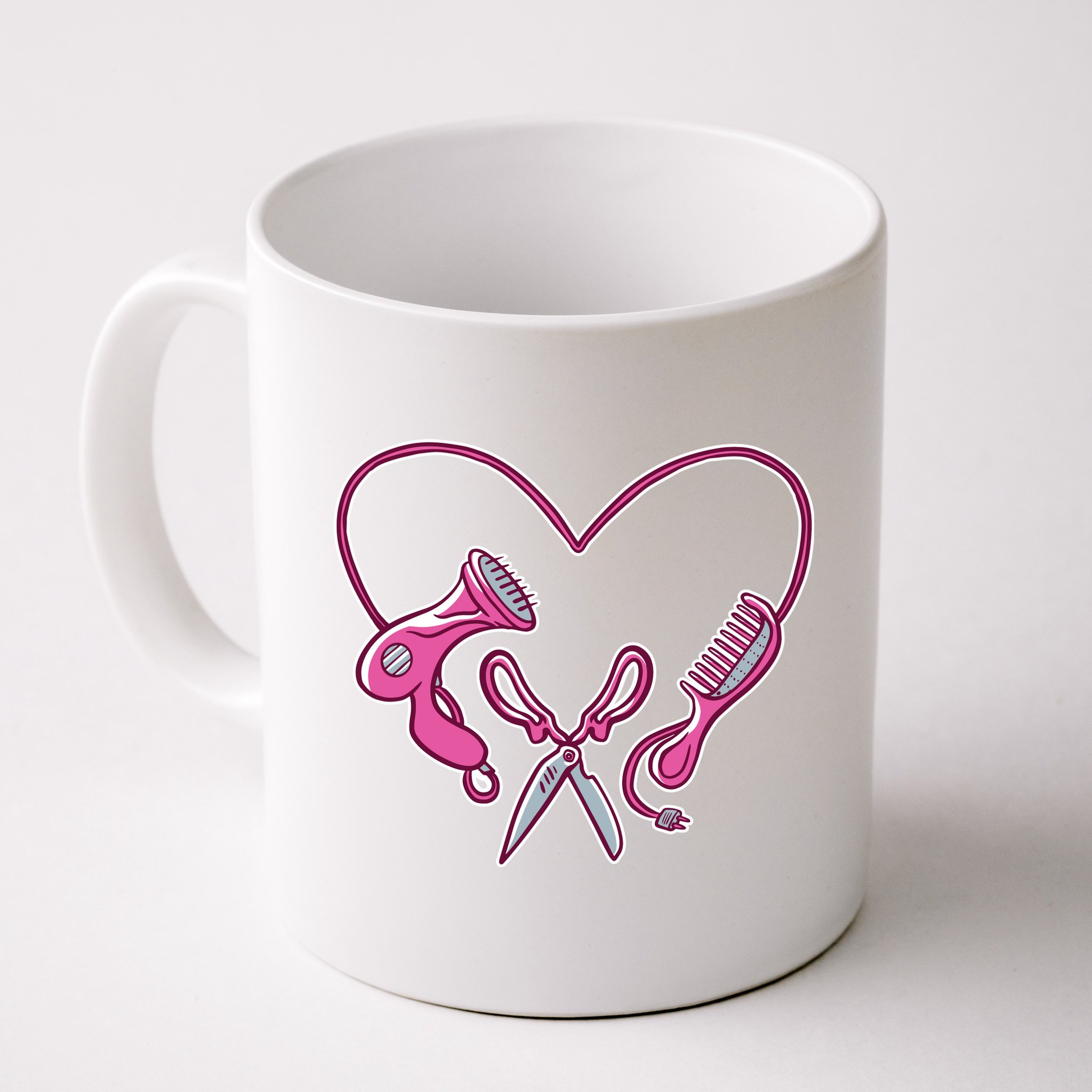 Hairdresser Heart Tools Mug