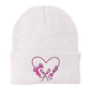 Hairdresser Heart Tools Knit Cap Winter Beanie