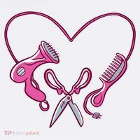 Hairdresser Heart Tools Trucker Hat