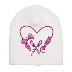 Hairdresser Heart Tools Short Acrylic Beanie