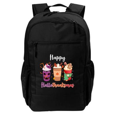 Happy Halloween Thanksgiving Christmas Coffee Lover Backpack