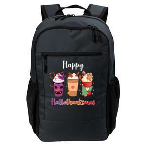 Happy Halloween Thanksgiving Christmas Coffee Lover Daily Commute Backpack