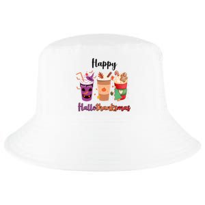 Happy Halloween Thanksgiving Christmas Coffee Lover Cool Comfort Performance Bucket Hat