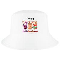 Happy Halloween Thanksgiving Christmas Coffee Lover Cool Comfort Performance Bucket Hat