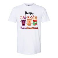 Happy Halloween Thanksgiving Christmas Coffee Lover Softstyle CVC T-Shirt