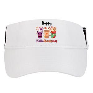 Happy Halloween Thanksgiving Christmas Coffee Lover Adult Drive Performance Visor