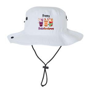 Happy Halloween Thanksgiving Christmas Coffee Lover Legacy Cool Fit Booney Bucket Hat