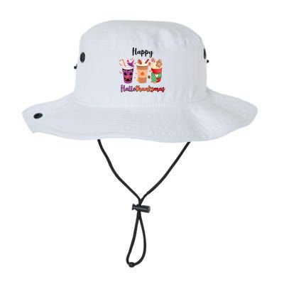 Happy Halloween Thanksgiving Christmas Coffee Lover Bucket Hat