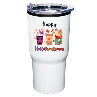 Happy Halloween Thanksgiving Christmas Coffee Lover Tumbler