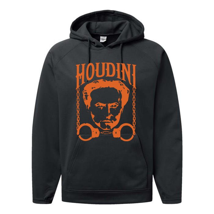 Harry Houdini T Shirt Vintage Harry Houdini T Shirt Performance Fleece Hoodie