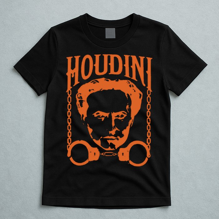 Harry Houdini T Shirt Vintage Harry Houdini T Shirt T-Shirt
