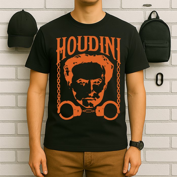 Harry Houdini T Shirt Vintage Harry Houdini T Shirt T-Shirt
