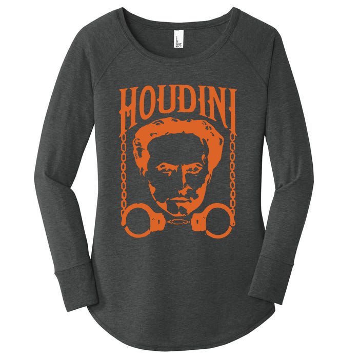 Harry Houdini T Shirt Vintage Harry Houdini T Shirt Women's Perfect Tri Tunic Long Sleeve Shirt