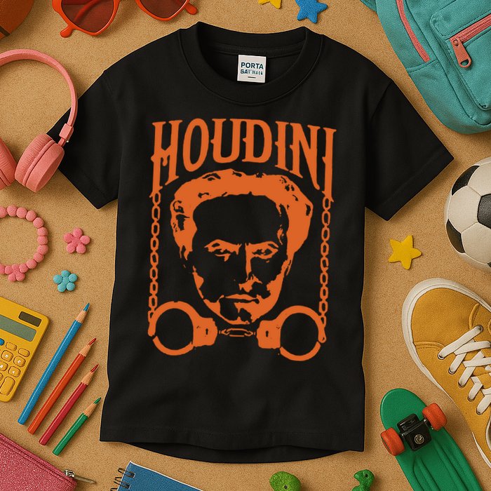 Harry Houdini T Shirt Vintage Harry Houdini T Shirt Kids T-Shirt