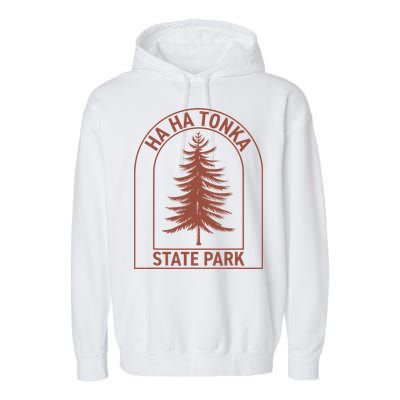 Ha Ha Tonka State Park Missouri Vintage Tree Garment-Dyed Fleece Hoodie