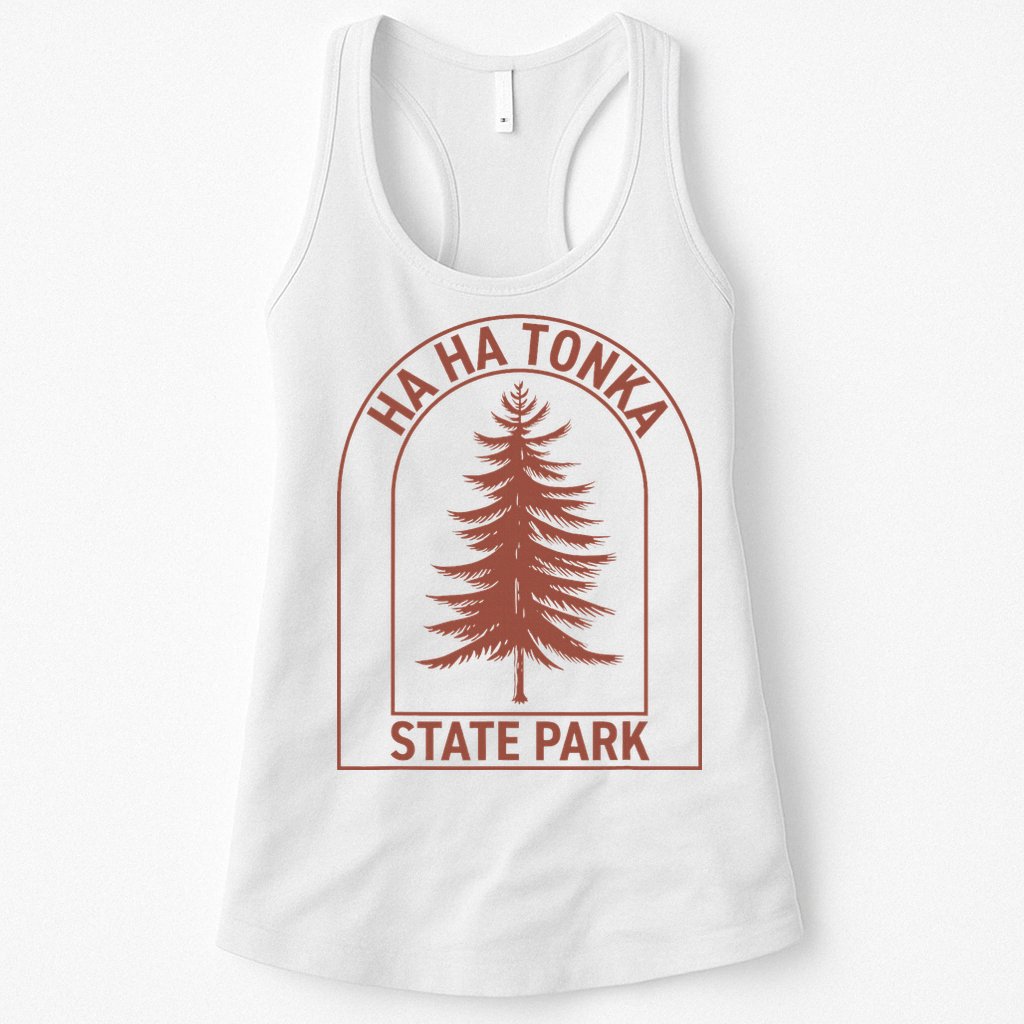 Ha Ha Tonka State Park Missouri Vintage Tree Womens Tank Top